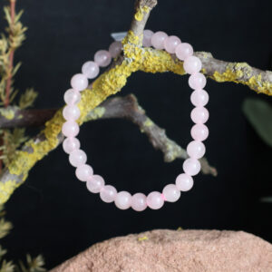 Rosenquarz Armband 0,5 - klein
