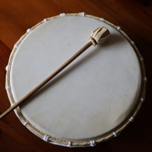 Flache Holztrommel Percussion, Hand Trommel - 32cm