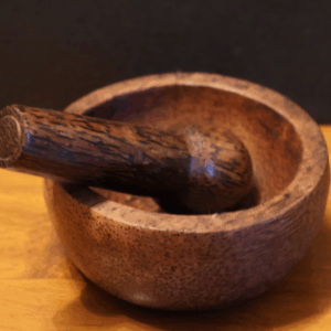 Holz-Mörser aus Palmenholz 11cm